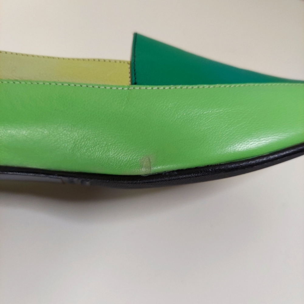 The Tog Shop Multi Toned Green Loafers Women's Size 7.5 M - Picture 9 of 12